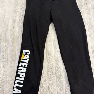 Caterpillar Black Joggers with Yellow Accent